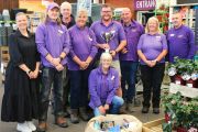 Hannah Groome and Geoff Caesar presented Dan Bennett and his amazing team with the trophy